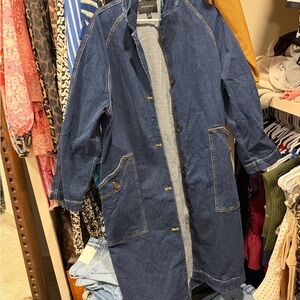 Banana republic Dark Wash Denim Long dress